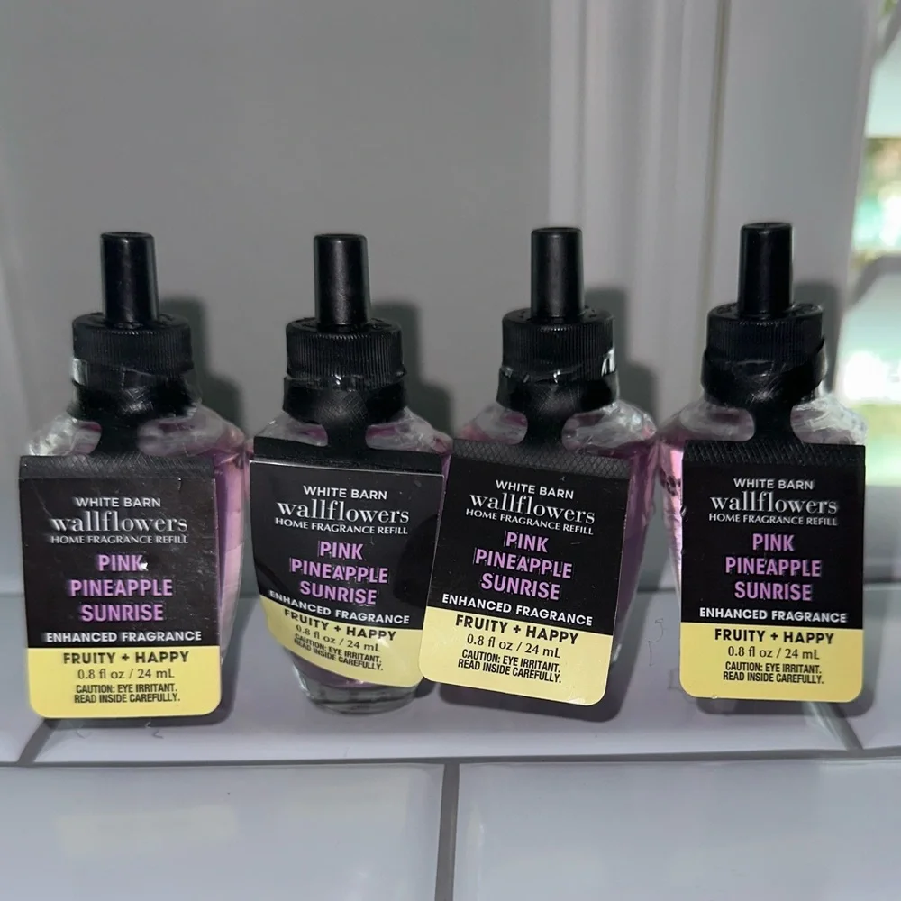 4 Pink Pineapple Sunrise Wallflower Refills
